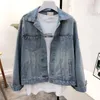 Femmes Vestes Denim Veste Glands Paillettes Jeans Coréen Lâche Shimmer Perles Manteau Casual Filles Survêtement Veste Femme