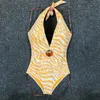 Projektantka stroje kąpielowej bikini top kobiety projektantki strojów kąpielowych bikini letni moda stroju kąpielowa damska lady loparda drukowana jednoczęściowa tankowania seksowne bikini
