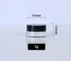 Transparent eye cream bottle 3G 5g empty glass lipstick container thick mouth wide cosmetic sample tank