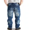 Vintage mannen kleding big size mannen jeans blauwe mode trendy heren jeans broek casual designer merk cowboy denim broek mannelijke 210518