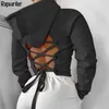 Cross Bandage Tie Up Backless Black Hoodie Sweatshirt Women Autumn Long Sleeve Harajuku Pink Hoodies Pullover Crop Tops 210803