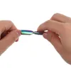 Nail Art Pusher Remover Kit di strumenti per cuticole Set Arcobaleno a doppia estremità in acciaio inossidabile