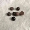 Todo 5 pcs / pacote Natural Rhodonite Bead 10mm Redondo Cabochão Espessura 7mm, Loose Gem Stone Ring Face