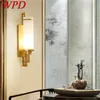 Lámpara de pared WPD, accesorio de iluminación moderno, aplique LED de lujo de 3 colores para interiores, para el hogar, dormitorio, sala de estar y oficina