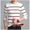 Sweter Mężczyźni Casual O-Neck Sweter Mężczyźni Jesień Slim Fit Długim Rękawem Koszula Męskie Swetry Dzianiny Kaszmirowe Wełna Pull Homme Y0907