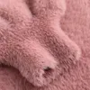Kobiety Sweter Mohair V Neck Solid Pink Sweters Długi Rękaw Casual Winter Loose M0043 210514