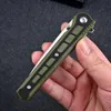 New Arrival Flipper Folding Knife D2 Stone Wash Blade G10 + Stainless Steel Handle Ball Bearing Fast Open EDC Pocket Knives