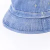 Foldable Fisherman Hat Washed Denim Bucket Hats Unisex Fashion Bob Caps Hip Hop Gorros Men Women Panama Bucket Cap