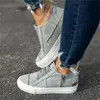 Sandalen Frauen Leinwand Schuhe 2021 Frühling Elastische Band Seite Zipper Damen Keil Casual Outdoor Laufen Gehen Bequeme Turnschuhe