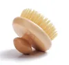 Brosse de corps neufFactorielle brossage à sec, pinceaux de douche humide ou spa, épurateur de manche en bois pour massage, exfoliant RRB12910