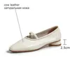 ALLBITEFO high quality genuine leather low-heeled comfortable women shoes thick heels office ladies shoes party women heels 210611