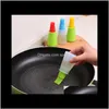 Sile Baking Brushes Liquid Pen Butter Bread Pastry Bbq Utensil Safety Basting Kitchen M6Wax Hxrws