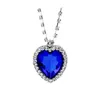 Партийные ювелирные наборы для женщин представляет ожерелье Титаническое сердце океан синий вечно любовь кулон ожерелье мамы жена подруга дня рождения день Святого Валентина подарок
