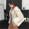 Wonder Winter Casual Fluffy Faux Fur Coat Högkvalitativ tjock imiterad överrock Kvinna Varma Outwear 210510