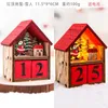 Newled Wooden Christmas Decoration Desktop Calendar Ornaments Luminous Christmas Countdown Creative Difts LLD11196