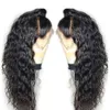 Curly 134 Lace Front Human Wig for Black Femmes Girls Virgin Vierge Brésilien Préparqué Baby Hair Belached Knots2291351