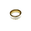 American Trend Email Color Glacial Metals Texture Ring Copying Golden Pearl Ring Women's Jewelry For Women Poison with 210506