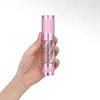 100pcs Pink Cosmetic Airless Lotion Bottle 15ml 30ml 50ml Refillable perfume bottles Pump Dispenser Bottles spray Container