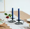 Candelabrum Retro Iron Taper Candle Holder Candlestick Stand Candlelight Middag Dekoration