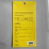 Универсальная пустая желтая бумага розничная упаковка упаковочная коробка сумка для Samsung смартфона 9H закаленный стеклянный экран защитные мешки