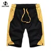 Moda Patchwork Shorts Men's 2021 Verão Nova Malha Casual Respirável Boardshorts Homens Fitness Sports Jogging Solto Shorts H1210