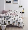 Copripiumino morbido in cotone egiziano Set lenzuola con angoli / letto Flamingo Paisley Set biancheria da letto Set famiglia Twin Queen King size 4Pieces 210721