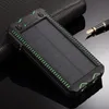 20000mAh Solar Power Bank Caricabatterie ad alta capacità per telefono con accendisigari Doppio caricatore di emergenza esterno USB