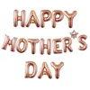 Rose Gold Silber Farbe HAPPY MOTHER'S DAY Brief Ballons 10 Zoll Party Ballon Liebe Mama Mutter Dekoration Ornament Kugeln G34MBEM