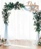 Decoração do partido expresso adereços de casamento de ferro dourado arco prateleira de arco criativo fundo fundo flor
