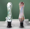 Vetro colorato Paglia Dab Pipa Piattaforme petrolifere Narghilè Mano Tabacco Sigaretta Fumo Punte per filtri Strumento Tester Acqua Bong Bubbler Accessori