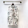 2021 Mode Trend Dames Floral Jurk Runbay Jurk Revers Hals Lange Mouwen Lange Rok Dames Jurk High End Print Vestidos de Festa