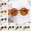 Kids Sunglasses Retro Round Frame Sun Glasses Girls Eyeglasses UV400 Beach Children Eyewear Fashion Gifts 8 Colors BT6500