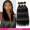 3Pcs Loose Deep Curly Brazilian Human Hair Bundles Yaki Straight Body Water Virgin Hair Extensions