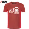 REM Abbigliamento di marca EVOLUTION TRUCKING camionista cabina idee regalo Divertente T Shirt Uomo T-shirt manica corta in cotone Top Camiseta 210324