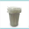 Kahve takımı mutfak, yemek bar ev bahçesi50pcs/Set Teslim edilebilir K-Cup Filtreleri Net Bardaklar Yedek Kahve Kupası Kağıdı Yeniden Kullanılabilir Plastik Filtre
