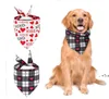 Chien Vêtements Saint Valentin Chiens Bandanas Double Face Pet Triangle Écharpe Chien Salive Serviette Pet-Fournitures Saint Valentin Fournitures ZZA11254