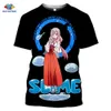 Sonspee anime den tiden jag blev reinkarnerad som en slime t-shirts kortärmad sommar casual topp 3d tryck cosplay unisex tee shirts x0621