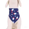 Independence Day Haustier-Speicheltuch, waschbares dreieckiges Halstuch, Lätzchen, Bandana für Katzen, Hunde, verstellbare Hundebekleidung T2I51774