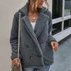 Casaco de pelúcia mulheres jaquetas de inverno fofo casaco de pelúcia feminino quente artificial velo inverno roupas mantoau femme y0829