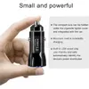 18W Mini Portable Snabb snabbladdning QC3.0 Single USB Car Charger Adapters för iPhone 11 12 13 14 15 Samsung S23 S24 LG Android Phone GPS PC