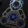 Plus Size 7XL Cute Bear S Koszulki Mężczyzna Marka Krótki Rękaw Moda Mężczyzna Streetwear O Neck Slim Modal Bawełniane Tshirts 210716