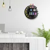 Style bohémien Cycle de lune étagère murale rustique mur Art décor étagères murales ensemble support de rangement 3 niveaux en bois affichage étagère de rangement X0715181U