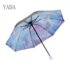 Umbrellas Yada 2021 Высококачественные моды дизайнер ветрозащитные складные дождливые для женщин Parasol Anti-UV UMBRELLE YS200069