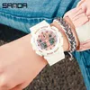 Sanda Digital Watch Montres Sport pour hommes pour hommes Imprimes imperméables à l'arrière-montre d'extérieur Mâle Relogio Masculino 210728