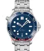 007 Luxury Mens Watch Ceramic Bezel rostfritt stål Designer Watches James Bond 300m armbandsur