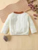 Baby Contrast Trim Cable Textured Coat SHE