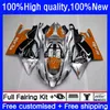 Кузов для Aprilia RV60 RSV 1000 R 1000R RSV1000R Mille 03-06 Body 9no.119 RSV1000RR Orange Blk 2003 2004 2005 2006 RSV1000 RSV-1000 R RR 03 04 05 06 Moto Catefing Kit