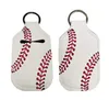 Skórzane akcesoria sportowe baseball Owal Brelok Hand Uchwyt do sanitizer dla plecaków Kids Travel