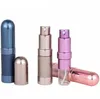 100 stks Hoge Kwaliteit 6ML Hervulbare Lege Glas Geurspray Flessen Metalen Parfum-Atomizer CCA6841
