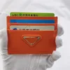 Porte-cartes de visite couleur bonbon de luxe, pince à billets pour femmes, porte-monnaie de crédit, pochette en cuir, porte-monnaie, clé, Mini portefeuille